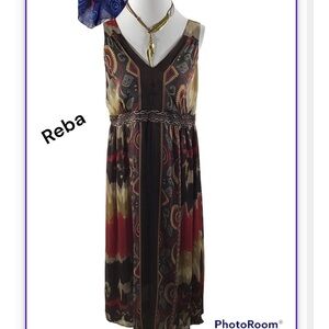 Reba sheer overlay maxi dress 12